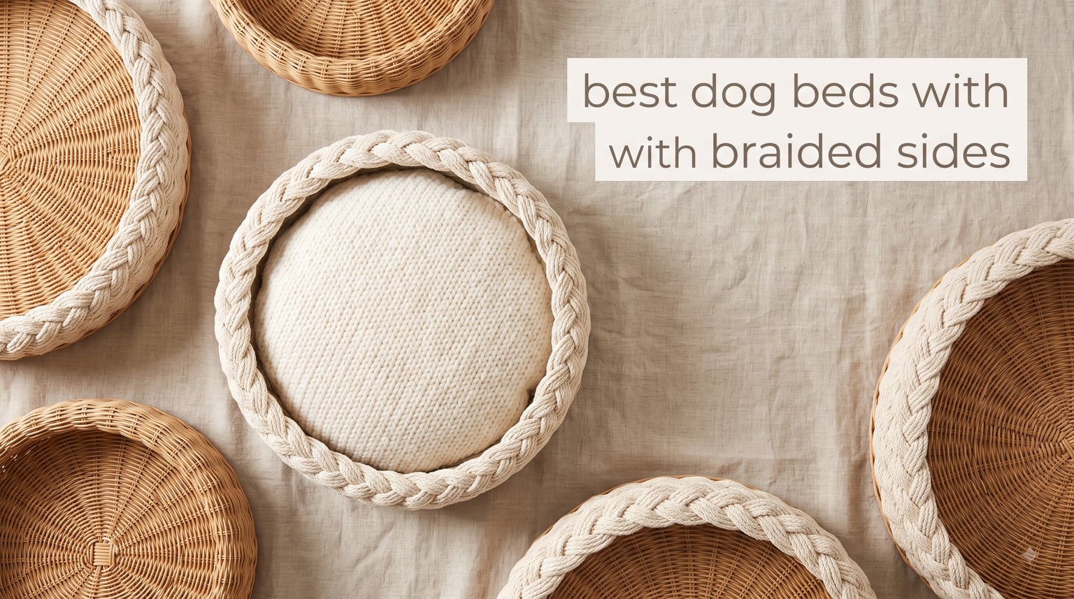 best dog beds with braided sides