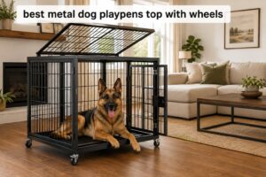 best metal dog playpens top with wheels