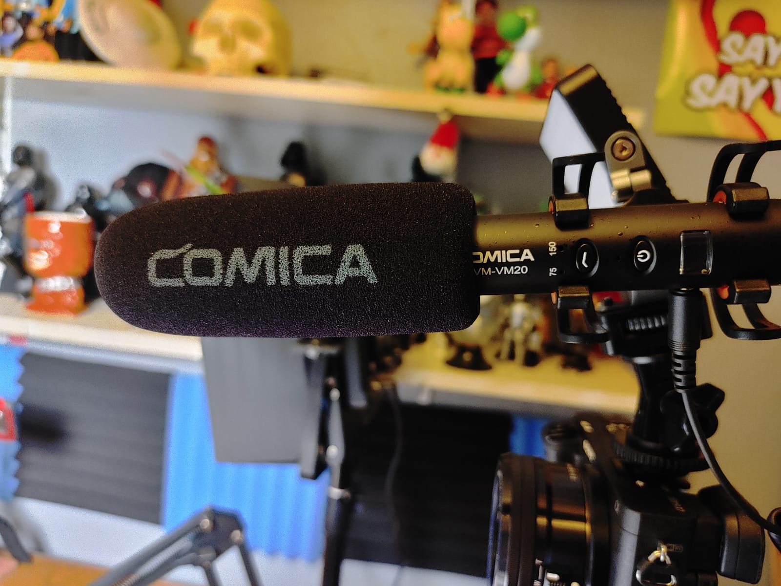 COMICA VM20 Shotgun Microphone for Camera, Super-Cardioid Camera Microphone with Rycote Shockmount, Windscreen, Wind Muff, OLED Power Display, Video Mic for Smartphones, DSLR Cameras, Camcorders customer photo 2