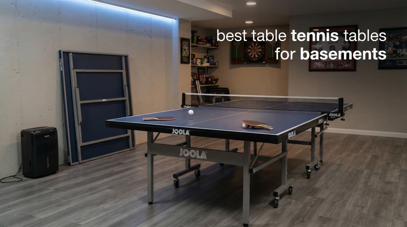 best table tennis tables for basements