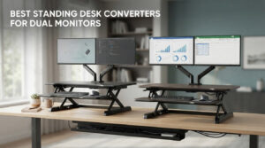 best standing desk converters for dual monitors