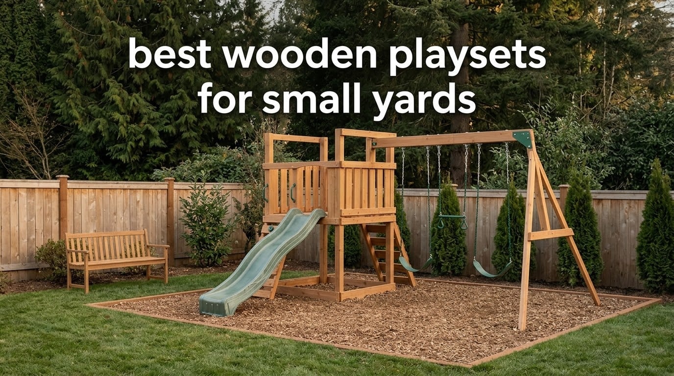 best wooden playsets for small yards