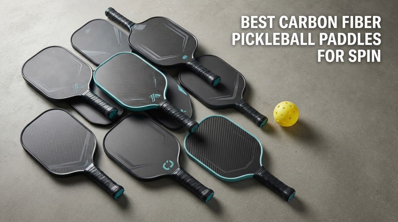 best carbon fiber pickleball paddles for spin