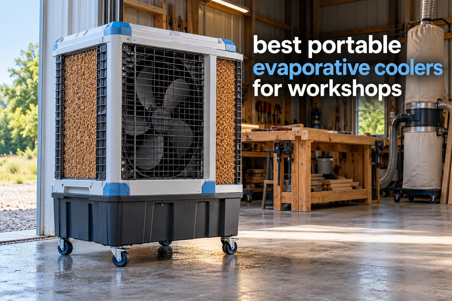 best portable evaporative coolers for workshops